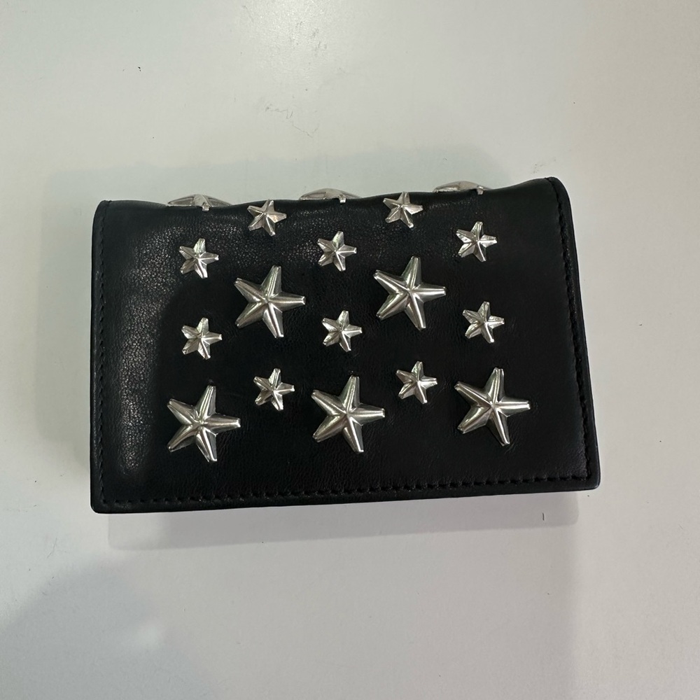 Jimmy choo stars studded wallet card holder 100% authentic